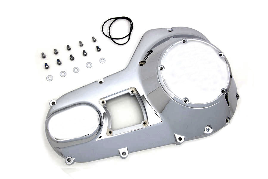 HARLEY Äußerer Primärdeckel Chrom Passend für 1994-1994 FXR,   1994-1998 FLT,