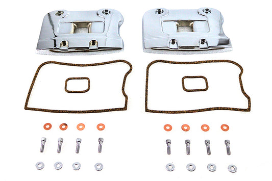 HARLEY トップロッカーボックスカバーセット クローム 1984-1991 FXST、1984-1991 FLT、1991-1991 FXD、1984に適合