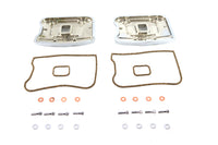 HARLEY obere Kipphebelkasten-Abdeckung Satz Chrom passend für 1984-1991 FXST, 1984-1991 FLT, 1991-1991 FXD, 1984