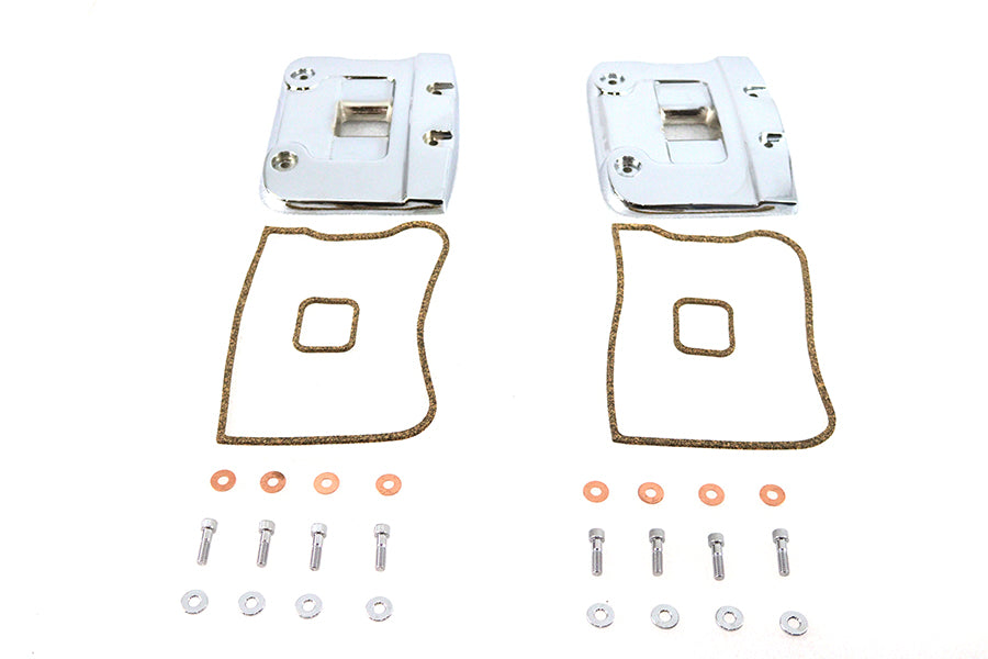 HARLEY obere Kipphebelkasten-Abdeckung Satz Chrom passend für 1984-1991 FXST, 1984-1991 FLT, 1991-1991 FXD, 1984