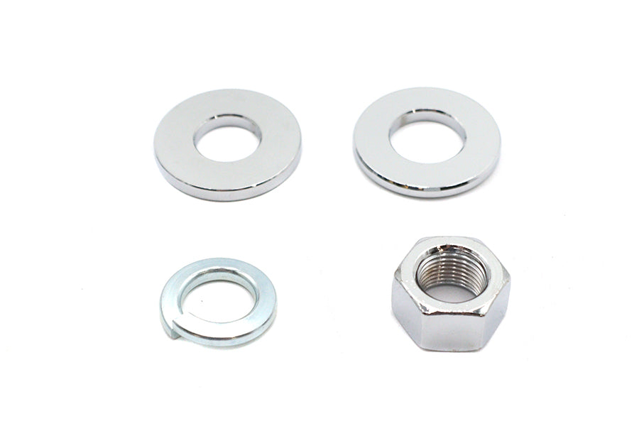 HARLEY Chrom Hinterachs-Mutter-Kit passend für 1973-1984 FX, 1973-1984 FL, 1984-UP FXST, 1986-UP FLST,