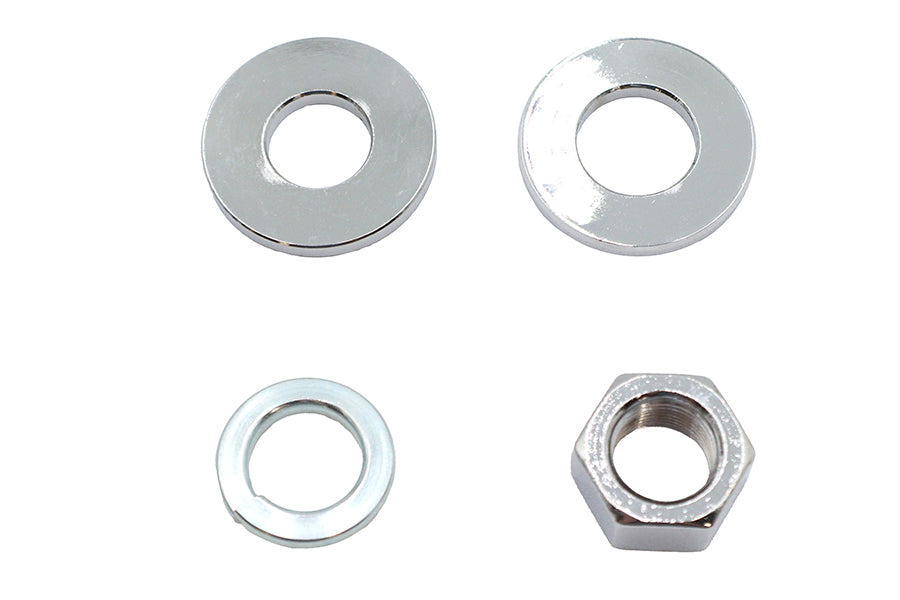 HARLEY Chrom Hinterachs-Mutter-Kit passend für 1973-1984 FX, 1973-1984 FL, 1984-UP FXST, 1986-UP FLST,