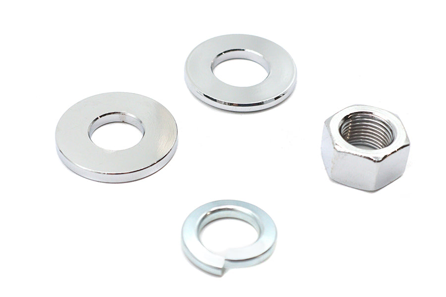 HARLEY Chrom Hinterachs-Mutter-Kit passend für 1973-1984 FX, 1973-1984 FL, 1984-UP FXST, 1986-UP FLST,