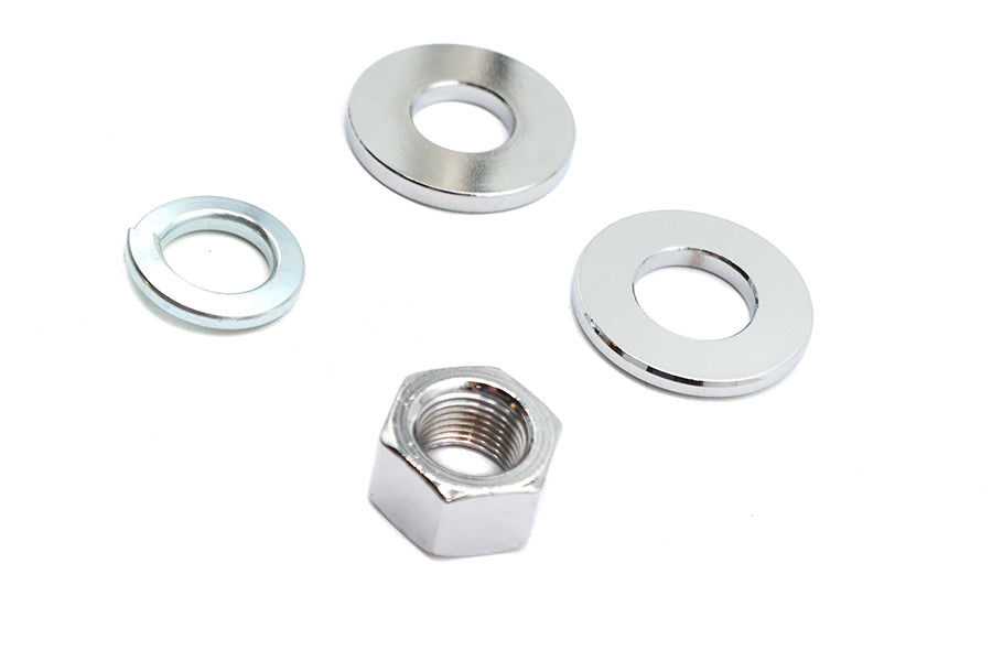 HARLEY Chrom Hinterachs-Mutter-Kit passend für 1973-1984 FX, 1973-1984 FL, 1984-UP FXST, 1986-UP FLST,