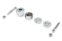 HARLEY Chrom Hinterachsversteller- und Muttern-Kit Passend für 2000-2007 FXST, 2000-2007 FLST,