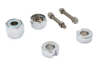 HARLEY Chrom Hinterachs-Einsteller und Mutter-Kit Passend für 1986-1992 FXST, 1986-1992 FLST,