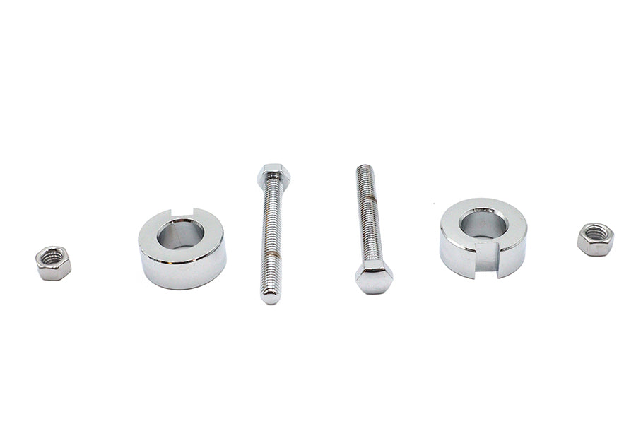 HARLEY Chrom Hinterachs-Einstellkit passend für 1993-1999 FXST, 1993-1999 FLST,