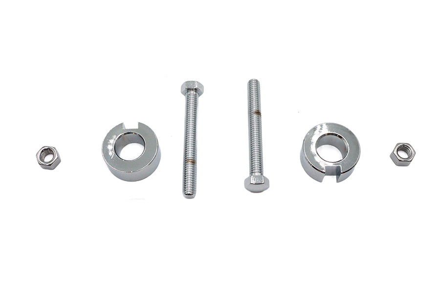HARLEY Chrom Hinterachs-Einstellkit passend für 1993-1999 FXST, 1993-1999 FLST,