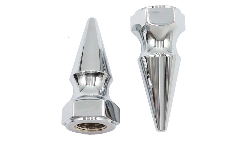 HARLEY Chrome-Achsmuttern-Kit im Pike-Stil passend für 0- Zoll Custom, Anwendung für 3/4 Gewindeachse"