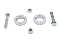 HARLEY Chrom Hinterachsversteller-Kit passend für 2008-2017 FXST, 2008-2017 FLST,
