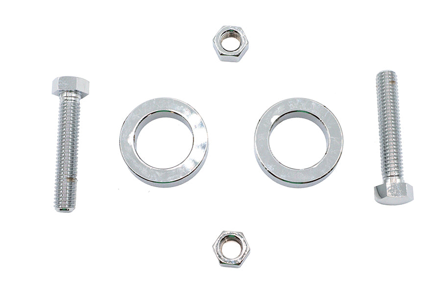 HARLEY Chrom Hinterachsversteller-Kit passend für 2008-2017 FXST, 2008-2017 FLST,