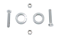 HARLEY Chrom Hinterachsversteller-Kit passend für 2008-2017 FXST, 2008-2017 FLST,