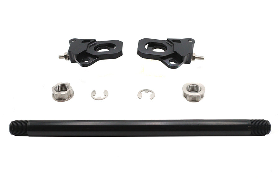 HARLEY 25mm Hinterachsversteller-Kit Schwarz Passend für 2009-UP FLT,