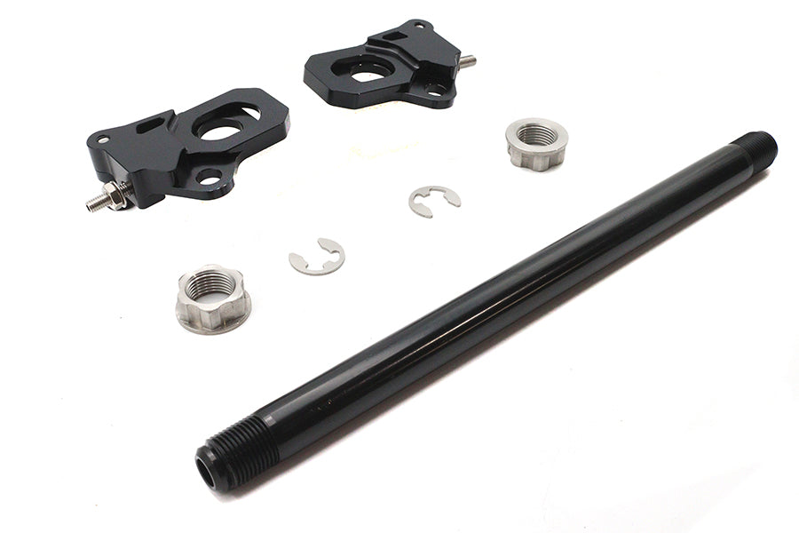 HARLEY 25mm Hinterachsversteller-Kit Schwarz Passend für 2009-UP FLT,