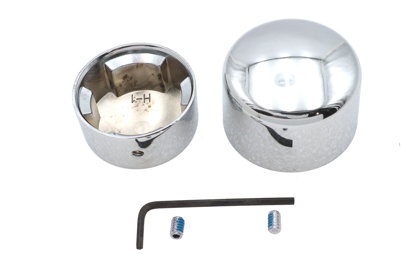 HARLEY Chrom Hinterachs-Mutterabdeckungs-Set Passend für 2008-UP FXST, 2008-UP FLST,