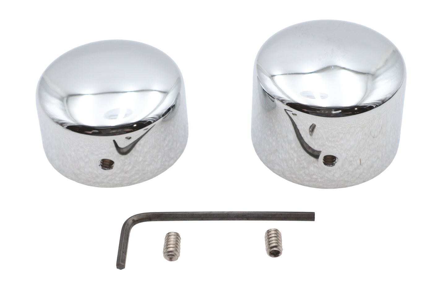 HARLEY Chrom Hinterachs-Mutterkappen-Satz passt 2006-2007 FXD, hinten
