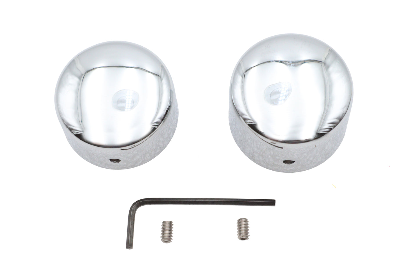 HARLEY Chrom Hinterachs-Mutterkappen-Satz passt 2006-2007 FXD, hinten