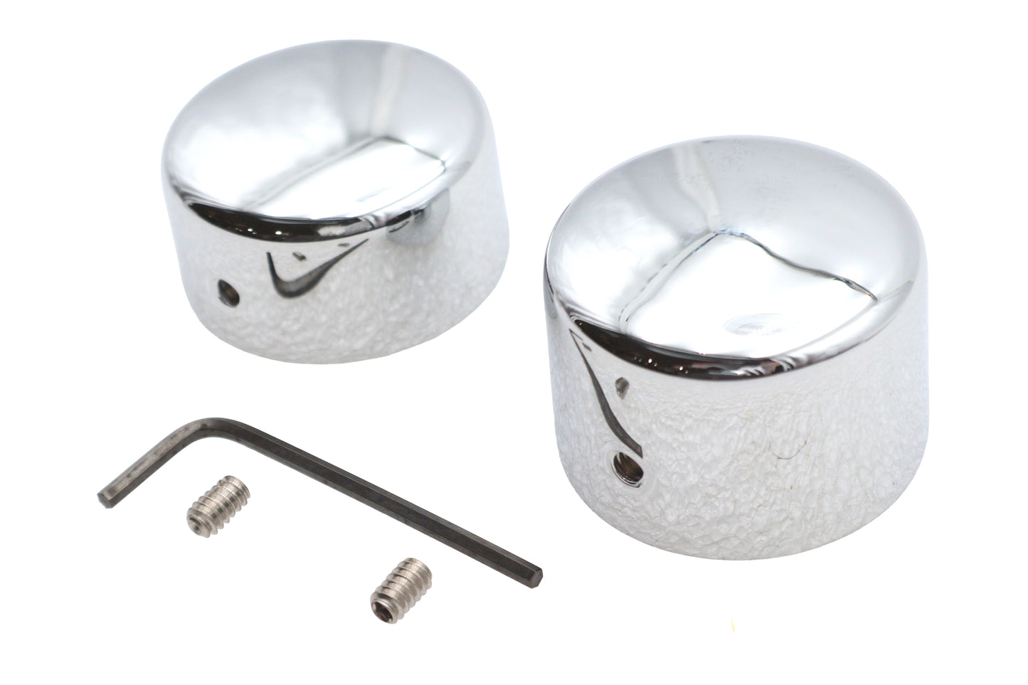 HARLEY Chrom Hinterachs-Mutterkappen-Satz passt 2006-2007 FXD, hinten