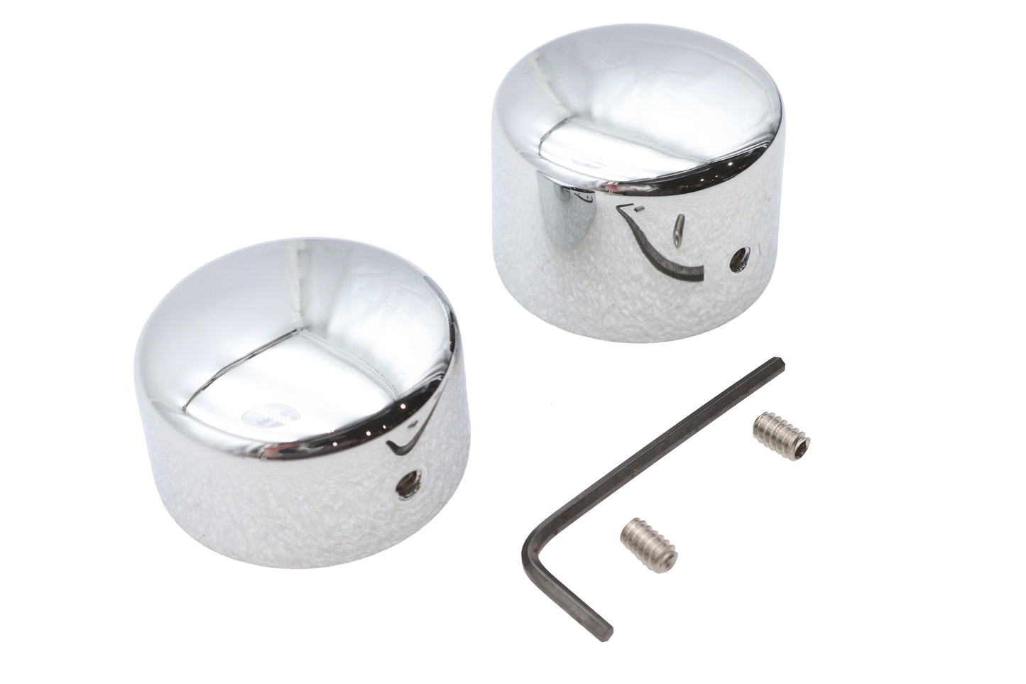 HARLEY Chrom Hinterachs-Mutterkappen-Satz passt 2006-2007 FXD, hinten