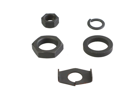 HARLEY Parkerized Rear Axle Nut and Lock Kit Fits 1930-1936 VL,   1936-1940 EL,   1941-1972 FL,   19