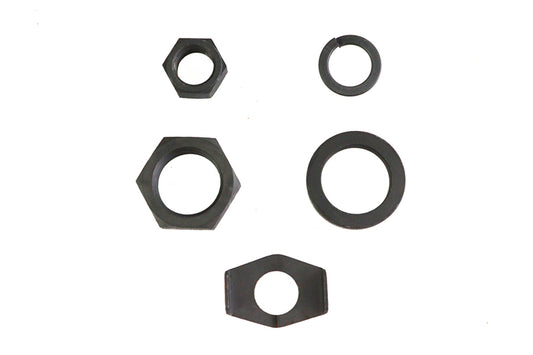 HARLEY Parkerized Rear Axle Nut and Lock Kit Fits 1930-1936 VL,   1936-1940 EL,   1941-1972 FL,   19