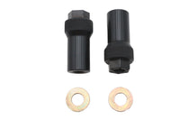 HARLEY Axle Adjuster Set Black Anodized Aluminum Fits XL 1997-UP,   FX 1973-1984,