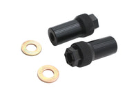 HARLEY Axle Adjuster Set Black Anodized Aluminum Fits XL 1997-UP,   FX 1973-1984,
