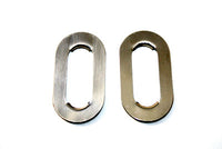 HARLEY Achsverstellerplatte Edelstahl passend für 1984-2005 FXST, 1986-2005 FLST,