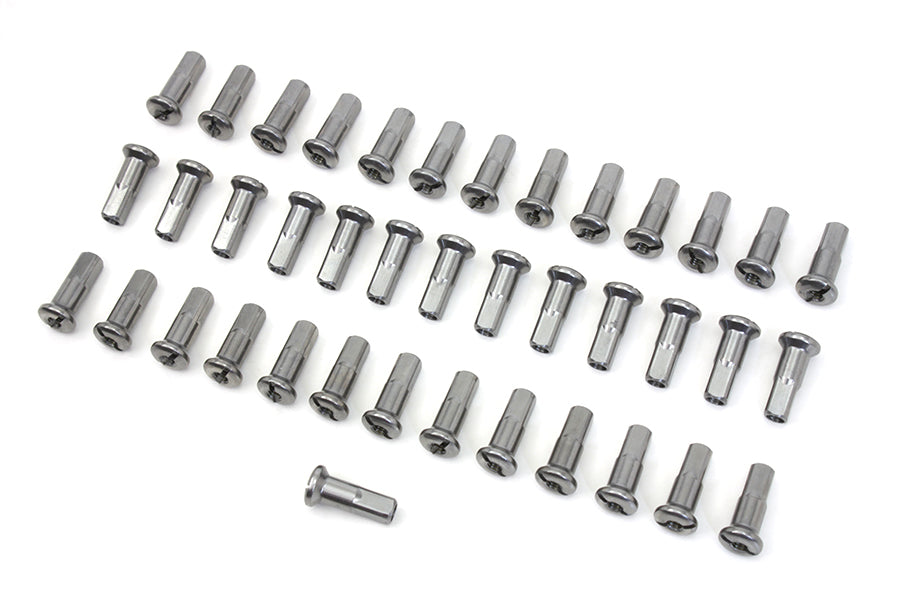 HARLEY Speichennippel-Set, 40-teilig, Kadmium, passend für 1941-1984 FL,