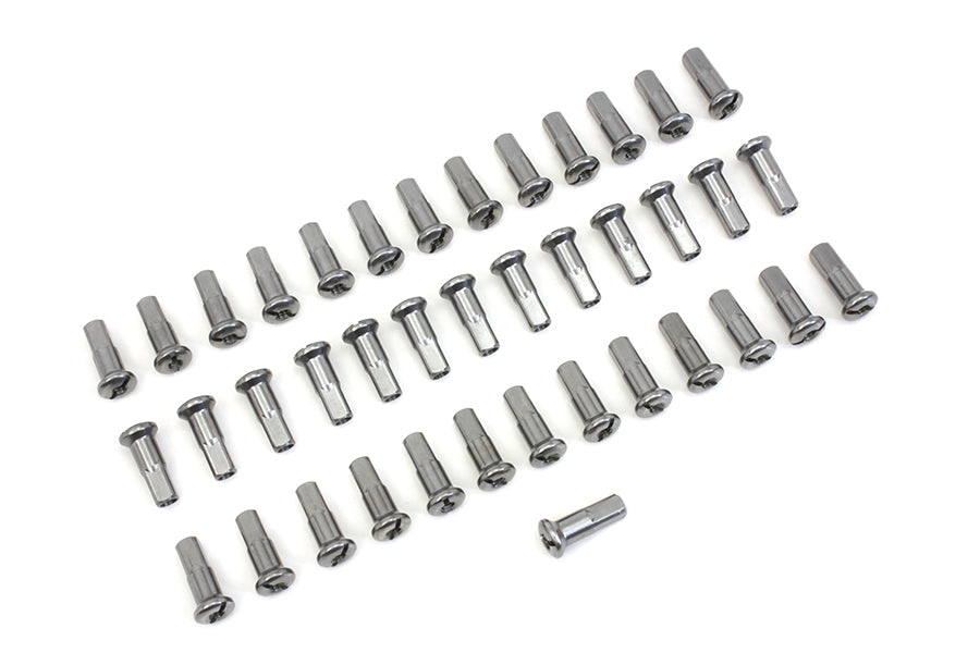 HARLEY Speichennippel-Set, 40-teilig, Kadmium, passend für 1941-1984 FL,