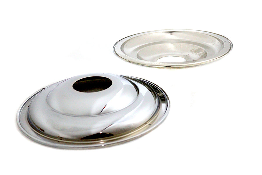 HARLEY 16 inch Rear Wheel Cover Set Chrome fits 1973-1984 FL,  1973-1984 FX,