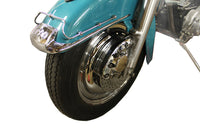 HARLEY 16 Zoll Drahtspeichenradabdeckung Satz Chrom Passend für 1986-1999 XL, hinten 1986-1999 FX, hinten 1973-198