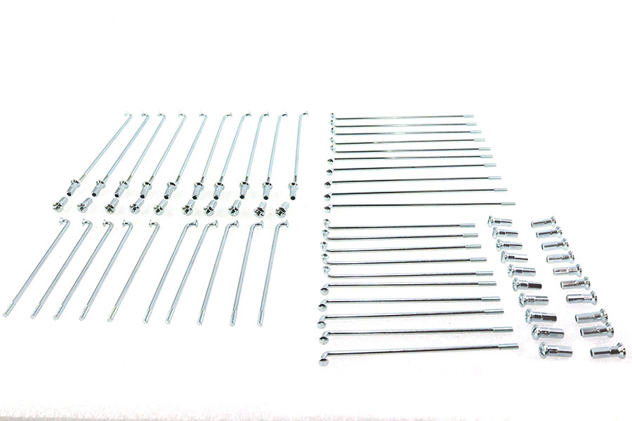 HARLEY 16 Zoll Speichen-Set Zicad plattiert Passend für 1940-1952 WL,