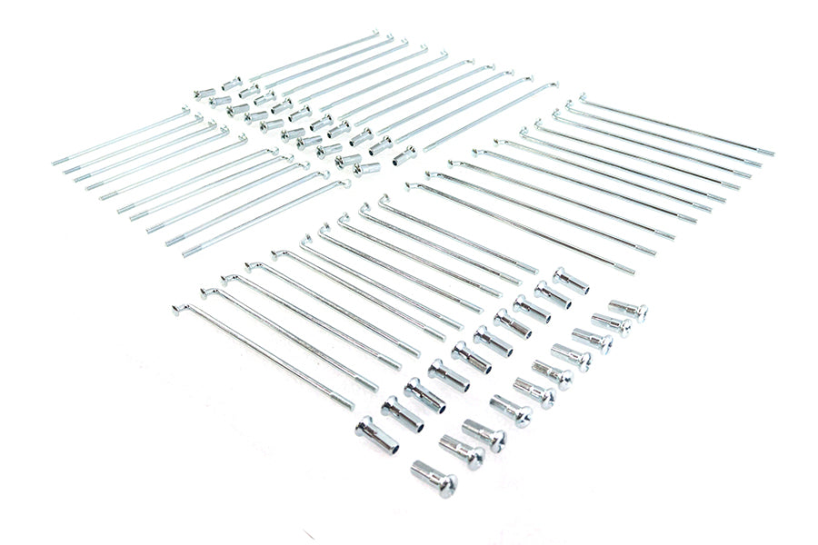HARLEY 16 Zoll Speichen-Set Zicad plattiert Passend für 1940-1952 WL,
