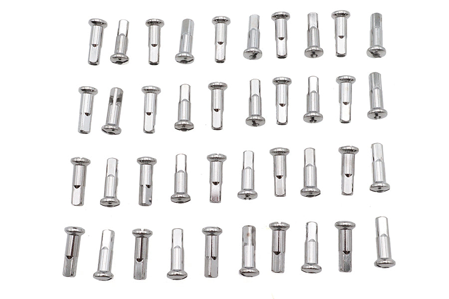 HARLEY Speichennippel-Set, 40-teilig, Chrom, für 0- vorne oder hinten,