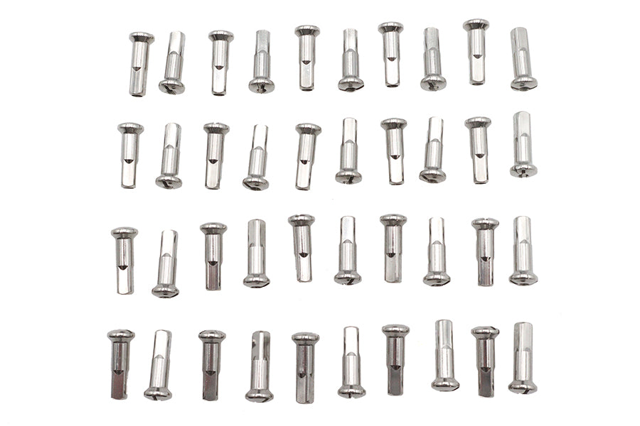 HARLEY Speichennippel-Set, 40-teilig, Edelstahl, passend für 0- Vorderrad oder Hinterrad,