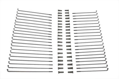 HARLEY Edelstahlspeichensatz 18 Zoll Passend für 1952-1956 K, 1957-1963 XL,