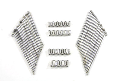 HARLEY Kadmium-beschichteter 18-Zoll-Speichensatz passend für 0- vorne oder hinten, 0- vorne oder hinten,