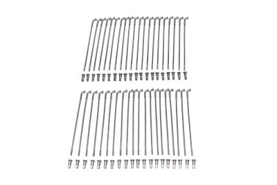 HARLEY Poliertes Edelstahl Speichen-Set 18 Zoll Passend für 1936-1940 EL, vorne und hinten 1936-1952 WL, Re