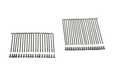 HARLEY Polierter Edelstahl 16 Zoll Speichen-Set passend für 1940-1952 WL,
