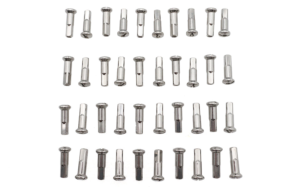 HARLEY Speichen 40-teiliges Edelstahl-Nippelset passend für 0- vorne oder hinten,