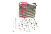 HARLEY vernickelter 16-Zoll-Speichensatz passend für 1941-1984 FL, 1936-1940 EL, 1971-1984 FX, hinten 1984-