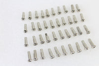 HARLEY 40 Piece Spoke Nipple Set Stainless Steel fits 0-  All, 45 model front spoke applications" 0-  All, K model front spoke applications
