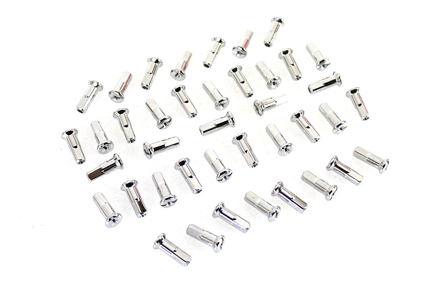 HARLEY Speiche 40-teiliges Edelstahl-Nippelset passend für 1936–1952 WL, vorne