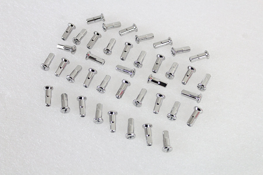 HARLEY Speiche 40-teiliges Edelstahl-Nippelset passend für 1936–1952 WL, vorne