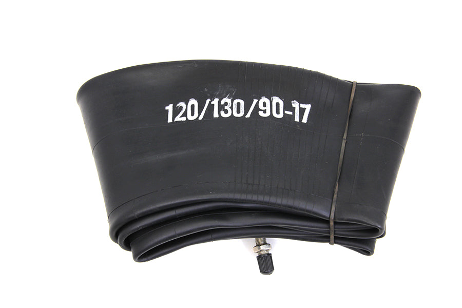 HARLEY 120/130/90 X 17 Zoll Schlauch, mittiges Ventil, Metallschaft, passend für 0- vorne oder hinten,