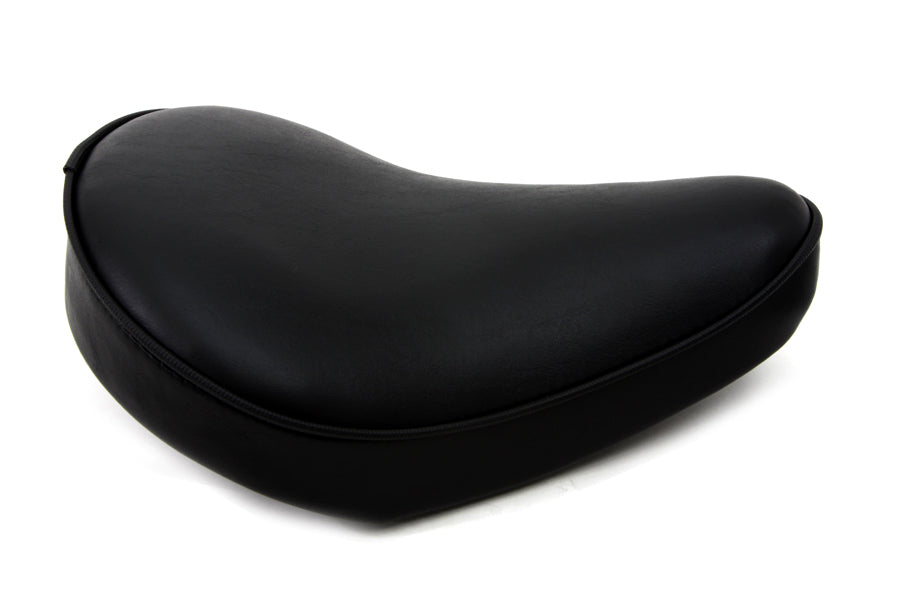 HARLEY Black Smooth Solo Seat Small fits 0-  Custom,