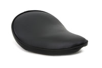 HARLEY Black Smooth Solo Seat Small fits 0-  Custom,