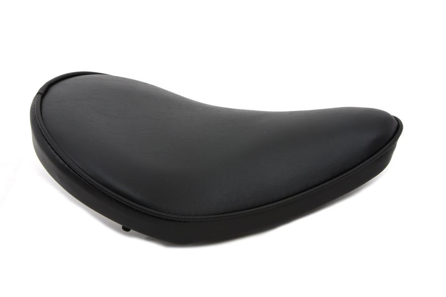 HARLEY Black Smooth Solo Seat Small fits 0-  Custom,