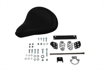 HARLEY Schwarzer Solo-Sitz aus Leder mit Montagesatz, passend für 1965-1984 FL, 1971-1984 FXE,